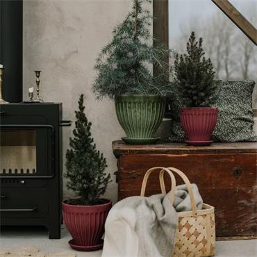 ANNA POT DARK GREEN 21CM