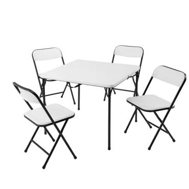 FOLDING TABLE AND 4 CHAIRS