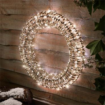 GLITTETWIST GOLD WREATH 60CM