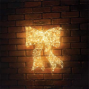 650 LED GALAXY BOW WARM WHITE 40CM