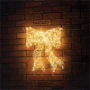 650 LED GALAXY BOW WARM WHITE 40CM