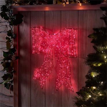 650 LED GALAXY BOW RED 40CM