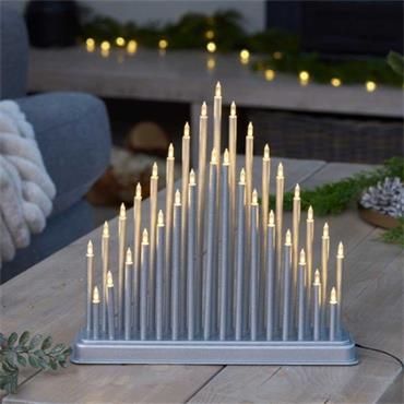 33 LED CANDLEBRIDGE SILVER