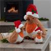 ROBBIE PLUSH ROBIN WITH SANTA HAT SMALL