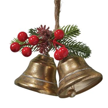 2 VINTAGE BELLS PENDANT