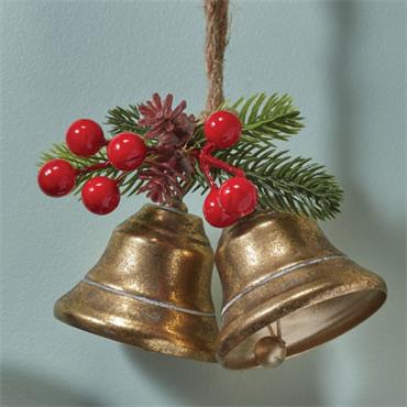 2 VINTAGE BELLS PENDANT