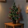 FIBRE OPTIC SNOW TIPPED XMAS TREE 80CM
