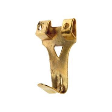 Phx No.3 Picture Hook Brass Double (4) (TP)
