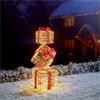 96CM LIT GOLDEN ELEGANCE 3 PARCEL STACK
