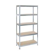HEAVY DUTY BOLTLESS SHELVING 5 SHELVES 220cm HEIGHT