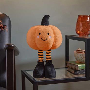 SMILEY STANDING PUMPKIN ORANGE 30CM