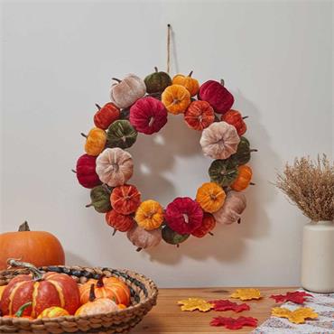 FALL MINIKIN WREATH 40CM