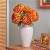 AMBER FAUX MUMS BUNCH