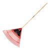 PLASTIC LAWN RAKE WITH HANDLE