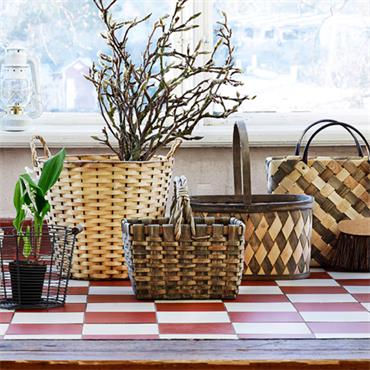 KERSTIN WOOD BASKET SMALL