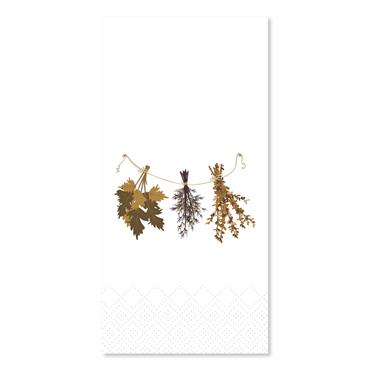 NAPKIN WITH AUTUMNAL DRIED FLOWERS L20CM