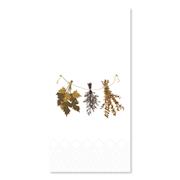 NAPKIN WITH AUTUMNAL DRIED FLOWERS L20CM