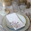 NAPKIN WITH DRIED FLORAL PATTERN L20CM