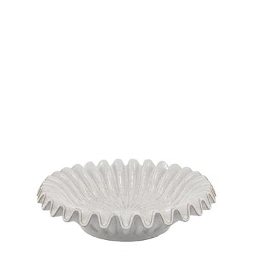 ANTIQUE CREAM REEDED EDGE TRAY