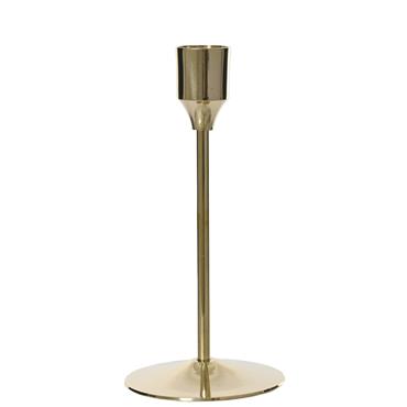 CANDLEHOLDER BRASS GOLD 20.5CM