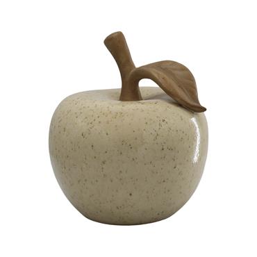 DECORATIVE APPLE CREAM H16CM