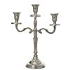 CANDLEHOLDER ALUMINIUM SILVER 30CM