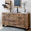 GROCERY COUNTER SIDEBOARD ON WHEELS