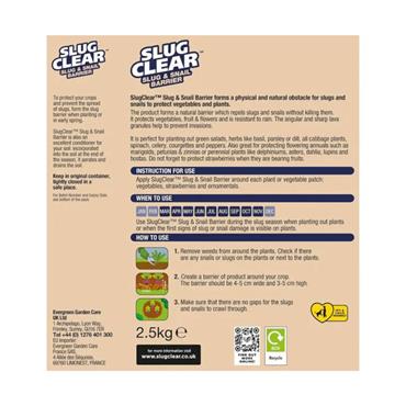 2.5KG SLUGCLEAR ORGANIC SLUG BARRIER