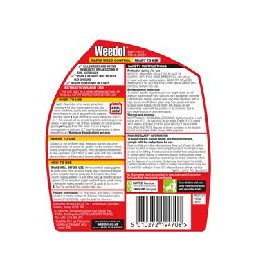 1LTR WEEDOL RAPID WEED CONTROL GUN