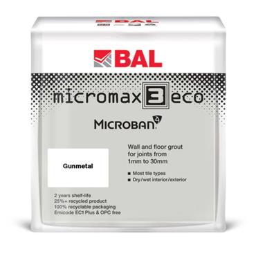 10kg   BAL MICROMAX 3 ECO GROUT GUNMETAL