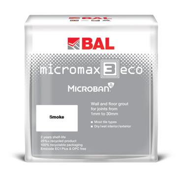 10KG BAL MICROMAX 3 ECO GROUT SMOKE