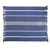 MARIA PLAID THROW BLUE