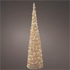 WICKER LED CONE 90CM
