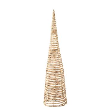WICKER LED CONE 90CM