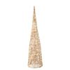 WICKER LED CONE 90CM