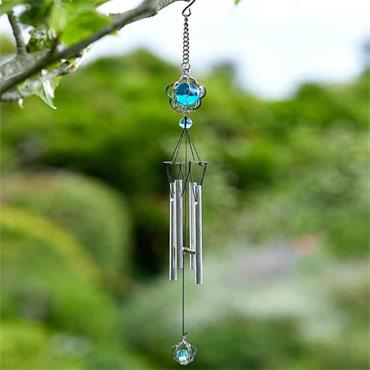 CRYSTAL WINDCHIME 34CM