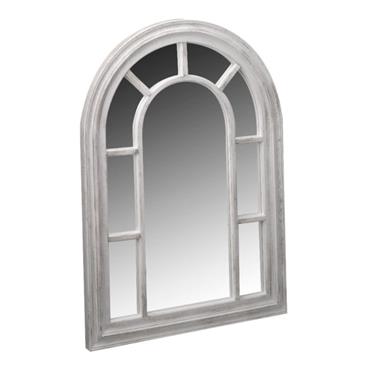 ARCADIA HOME AND GARDEN MIRROR SILVERGRIS