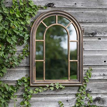 ARCADIA HOME AND GARDEN MIRROR COPPERGRIS