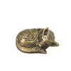 FOX ANTIQUE BRASS CANDLE HOLDER