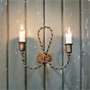 ESTELLE ANTIQUE BRASS WALL CANDLE HOLDER