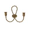 ESTELLE ANTIQUE BRASS WALL CANDLE HOLDER