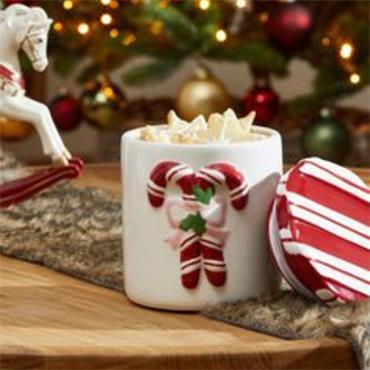 CHRISTMAS STORAGE JAR H13CM