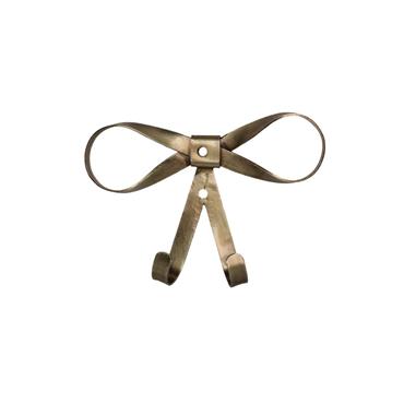 BOW ANTIQUE BRASS WALL HOOK