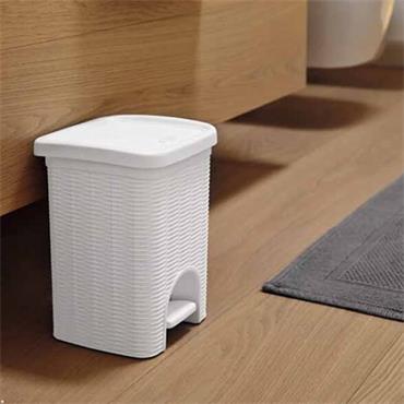 LARGE 20LT DUSTBIN WHITE