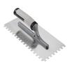 BIAMATERIAL HANDLE STAINLESS STEEL SQUARE NOTCHED TROWE