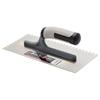 BIAMATERIAL HANDLE STAINLESS STEEL SQUARE NOTCHED TROWE