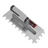 BIMATERIAL HANDLE STAINLESS STEEL ROUND NOTCHED TROWEL