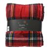 THROW POLYESTER FLANNEL CHECK