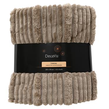 GREY STRIPE THROW