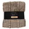 GREY STRIPE THROW